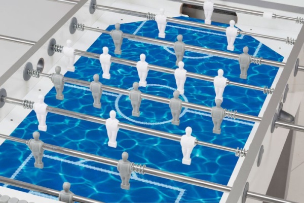 Настольный футбол (кикер) "Garlando G-500 Pure White H2O" (143 x 76 x 88 см)