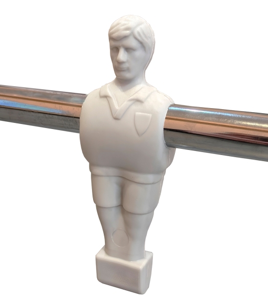 Штанга сквозная на 2 игрока c футболистами синего цвета для футбола "Garlando", диаметр 15,8 мм