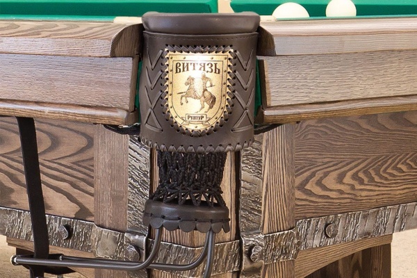 Бильярдный стол для русской пирамиды "Витязь-Премиум" (10 футов, дуб, сланец 38мм)