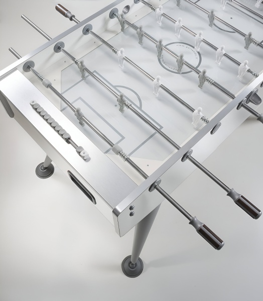 Штанга сквозная на 5 игроков c футболистами синего цвета для футбола "Garlando", диаметр 15,8 мм