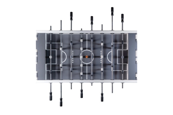 Игровой стол - футбол "Nine Star Iron Men ITSF Grey" (144х75,5х90)