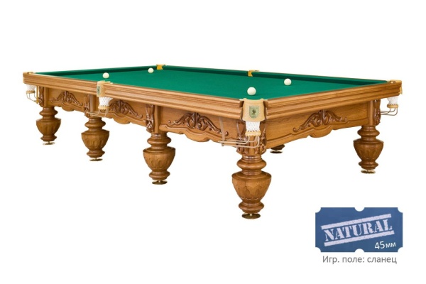 Бильярдный стол для снукера "Цезарь"(12 футов, дуб, сланец 45мм)
